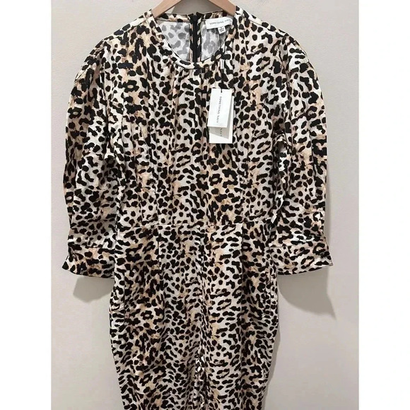 Something Navy Leopard Print Jumpsuit - Picture 5 of 16